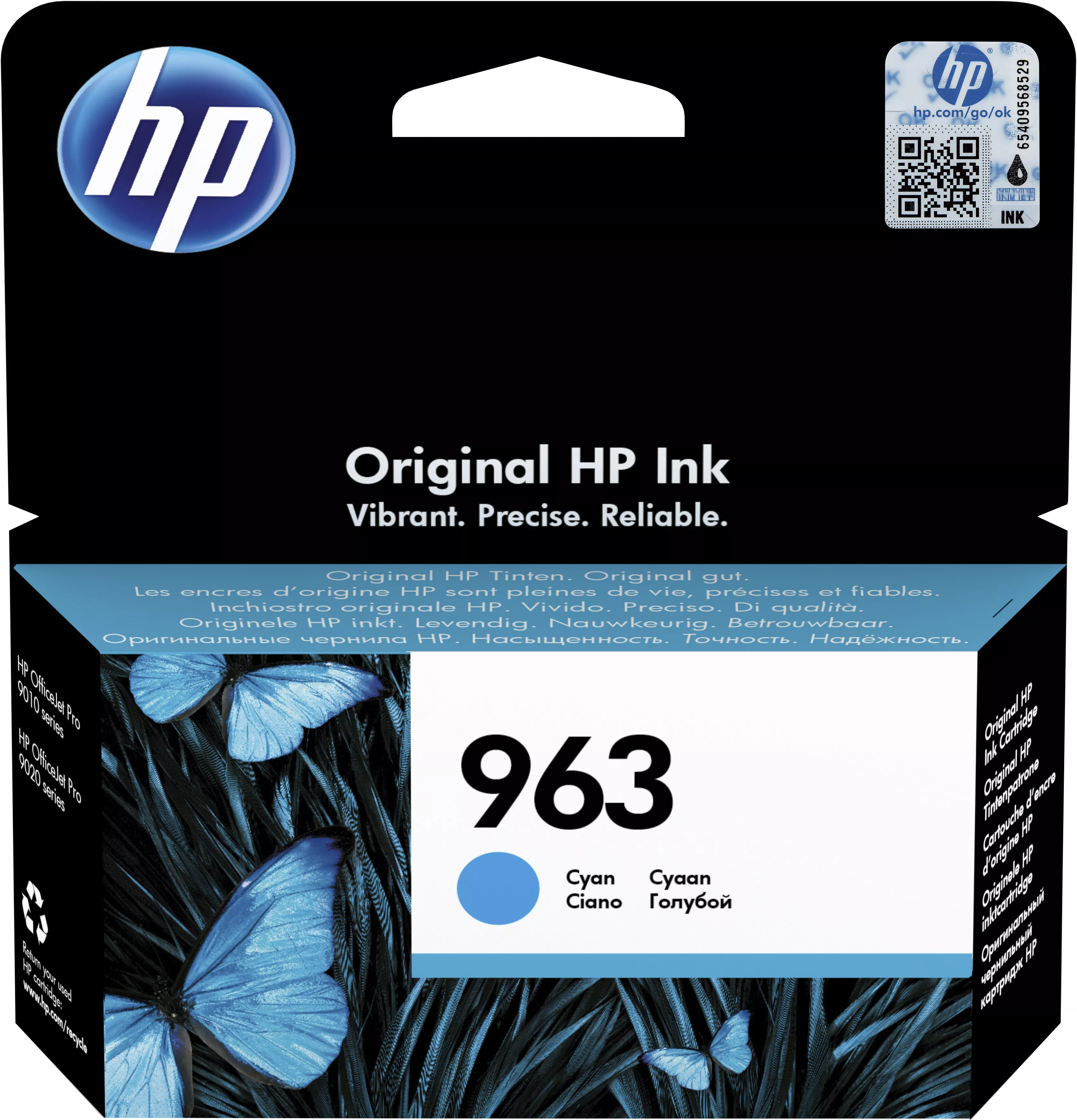 Vente Cartouches d'encre HP 963 Cyan Original Ink Cartridge sur hello RSE