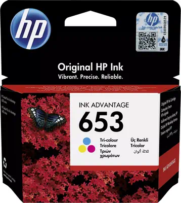 Achat Cartouches d'encre HP 653 Tri-color Original Ink Advantage Cartridge