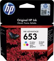 Achat Cartouches d'encre Cartouche d’encre Ink Advantage trois couleurs HP 653 authentique