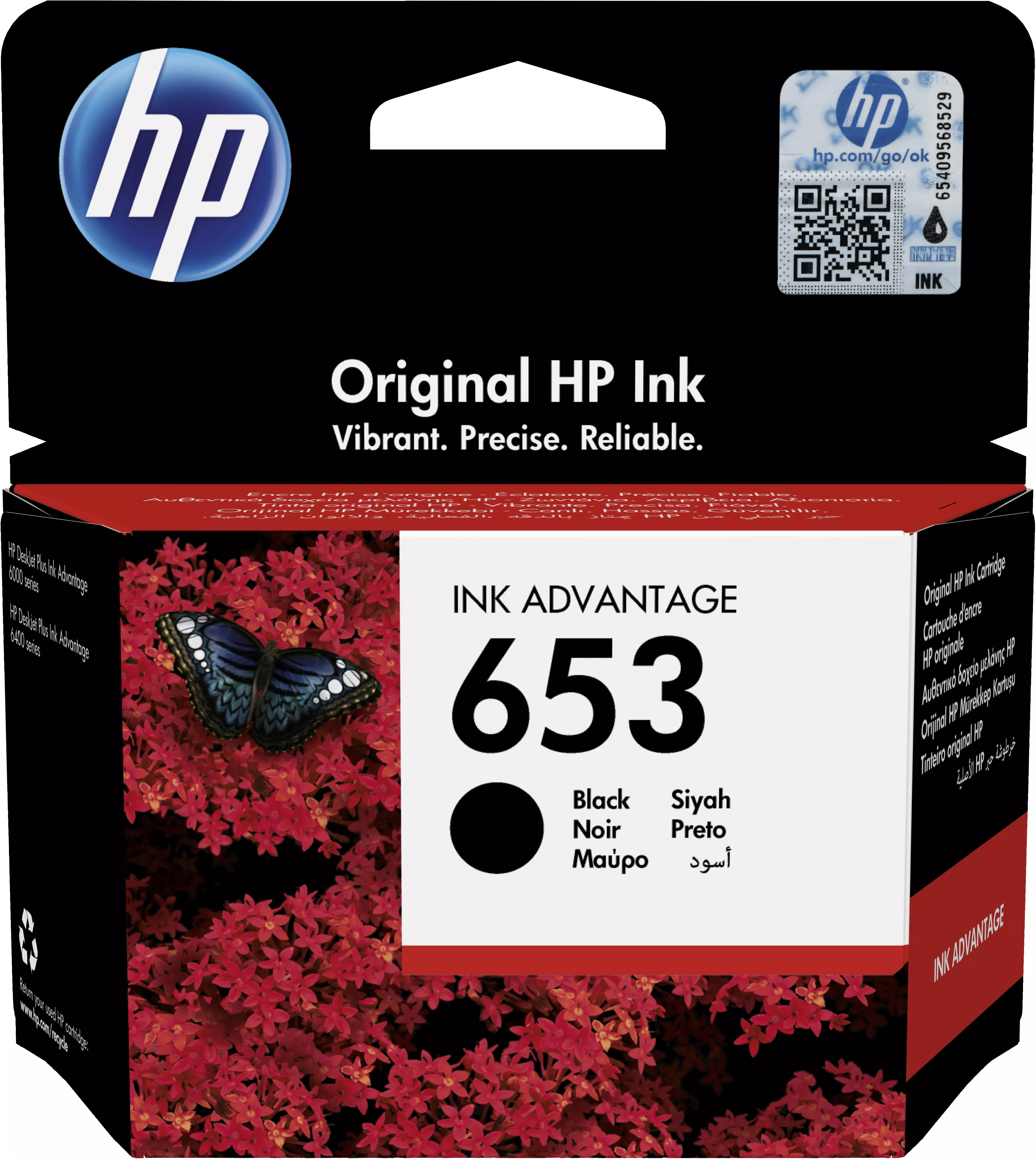 Achat HP 653 Black Original Ink Advantage Cartridge au meilleur prix
