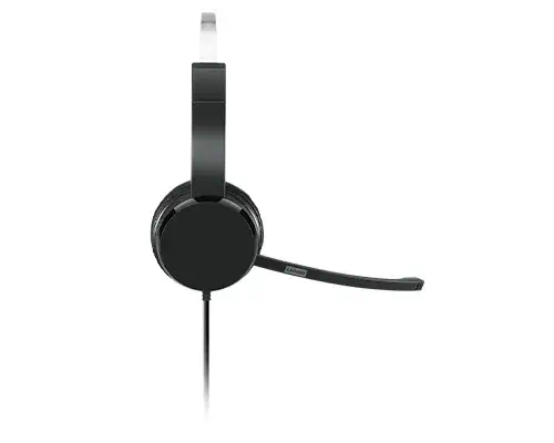 Lenovo 100 Mono Casque Avec fil Arceau Bureau/Centre d'appels USB Type-A Noir - Casque Micro - visuel 3