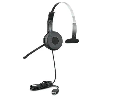 Lenovo 100 Mono Casque Avec fil Arceau Bureau/Centre d'appels USB Type-A Noir - Casque Micro - visuel 1