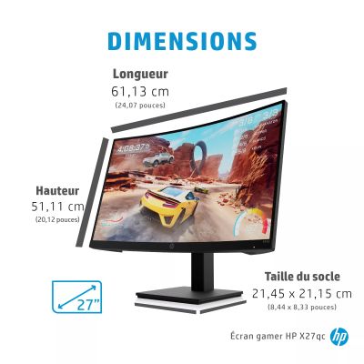 Vente HP X27qc HP au meilleur prix - visuel 6