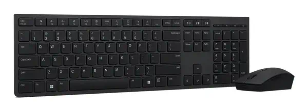 Lenovo 4X31K03968 clavier Souris incluse Bureau RF sans fil + Bluetooth Français Gris - Pack Clavier, souris - visuel 7
