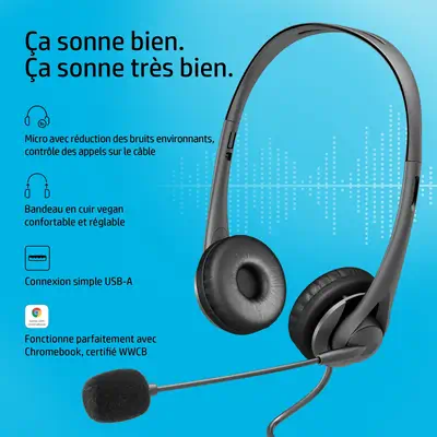 Casque stéréo USB HP G2 - Casque Micro - visuel 6