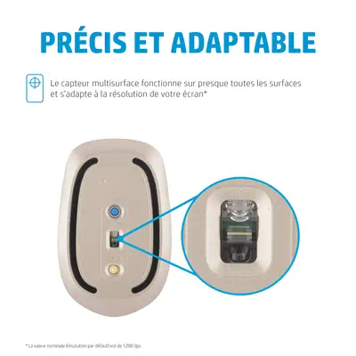 HP 410 Souris Bluetooth ultra-plate blanche HP - visuel 1 - hello RSE - Offrez-vous une connexion stable