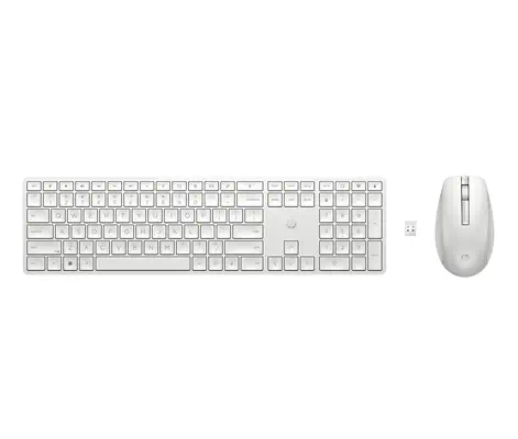 650 WRLS KB/MSE COMBO WHT FR - HP - Pack Clavier, souris - visuel 5