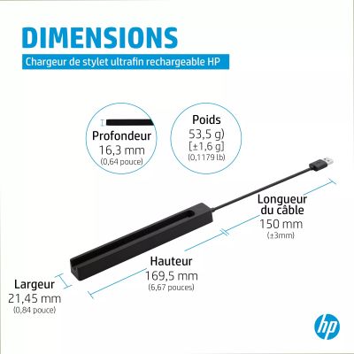Vente Chargeur pour stylet rechargeable ultra-plat HP HP au meilleur prix - visuel 8