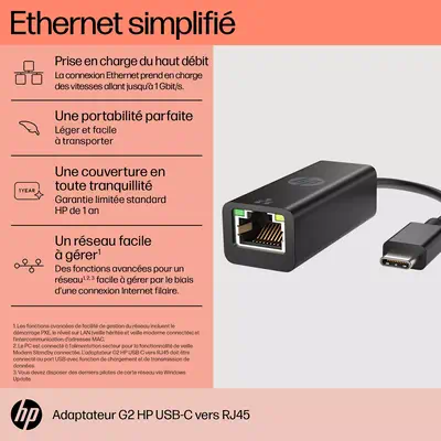 Adaptateur USB-C vers Ethernet, XRR USB Type C vers RJ45 LAN Ethernet  2500/1000/100/10Mbps Réseau Gigabit Adapter pour Windows 10,8.1, 8
