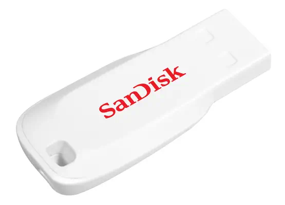 SanDisk Cruzer Blade lecteur USB flash 16 Go USB Type-A 2.0 Blanc - Sandisk - Adaptateur stockage - visuel 3
