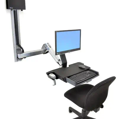 StyleView Sit-Stand Combo Extender - Ergotron - Support Fixe & Mobile - visuel 3