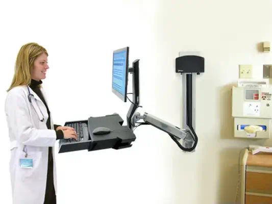 StyleView Sit-Stand Combo System with Worksurface - Ergotron - Support Fixe & Mobile - visuel 5