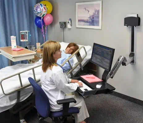 StyleView Sit-Stand Combo System with Worksurface - Ergotron - Support Fixe & Mobile - visuel 6
