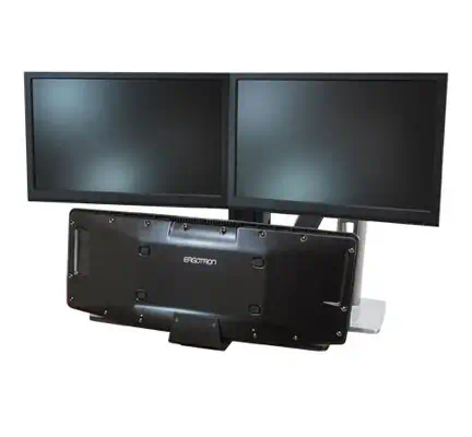 Ergotron WorkFit -A Dual 55,9 cm (22") Bureau Ergotron - visuel 1 - hello RSE - Collaboration rapide