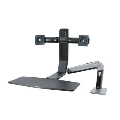 Ergotron WorkFit -A Dual 55,9 cm (22") Bureau Ergotron - visuel 1 - hello RSE - Ajustement polyvalent