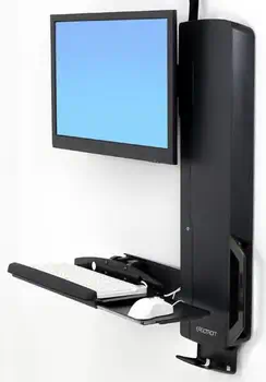 Ergotron 61-081-085 support d'écran plat pour bureau 61 cm (24") Mur Noir revendeur officiel