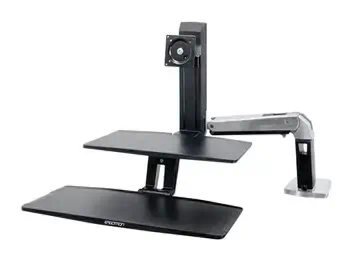 Offre Ergotron WorkFit -A 61 cm (24") Bureau Noir