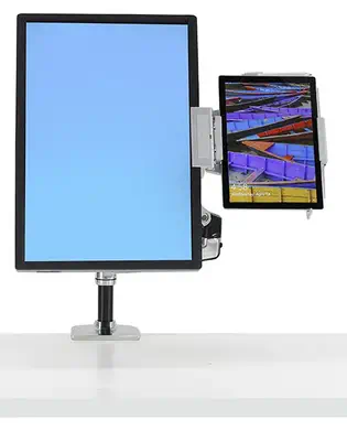 Ergotron Tandem Support passif Tablette / UMPC Aluminium - Accessoire Vidéoprojecteur - visuel 3