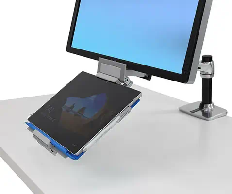 Ergotron Tandem Support passif Tablette / UMPC Aluminium - Accessoire Vidéoprojecteur - visuel 2
