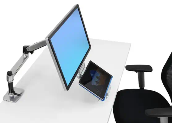 Ergotron Tandem Support passif Tablette / UMPC Aluminium - Accessoire Vidéoprojecteur - visuel 9