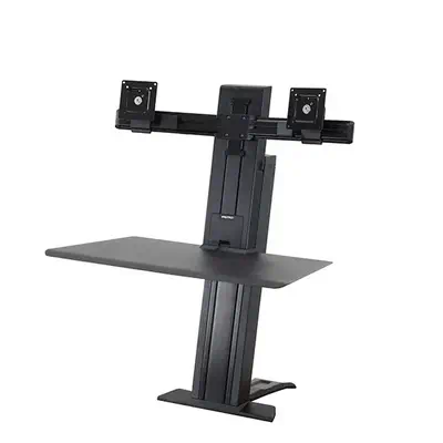 Ergotron WorkFit SR 61 cm (24") Bureau Noir - Accessoire Moniteur - visuel 3