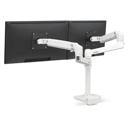 Ergotron LX Series 45-610-216 support d'écran plat pour bureau 61 cm (24") Blanc - Support Fixe & Mobile - visuel 1