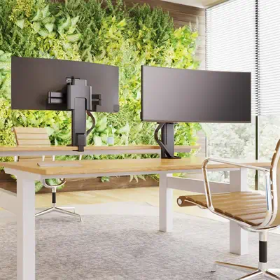 Ergotron TRACE 45-657-224 support d'écran plat pour bureau 94 cm (37") Noir - Support Fixe & Mobile - visuel 5