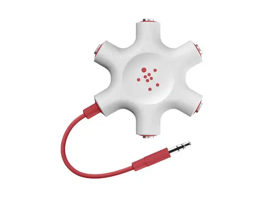 BELKIN Répartiteur audio 5 x jack 3.5mm - Belkin - Câble Audio - visuel 4