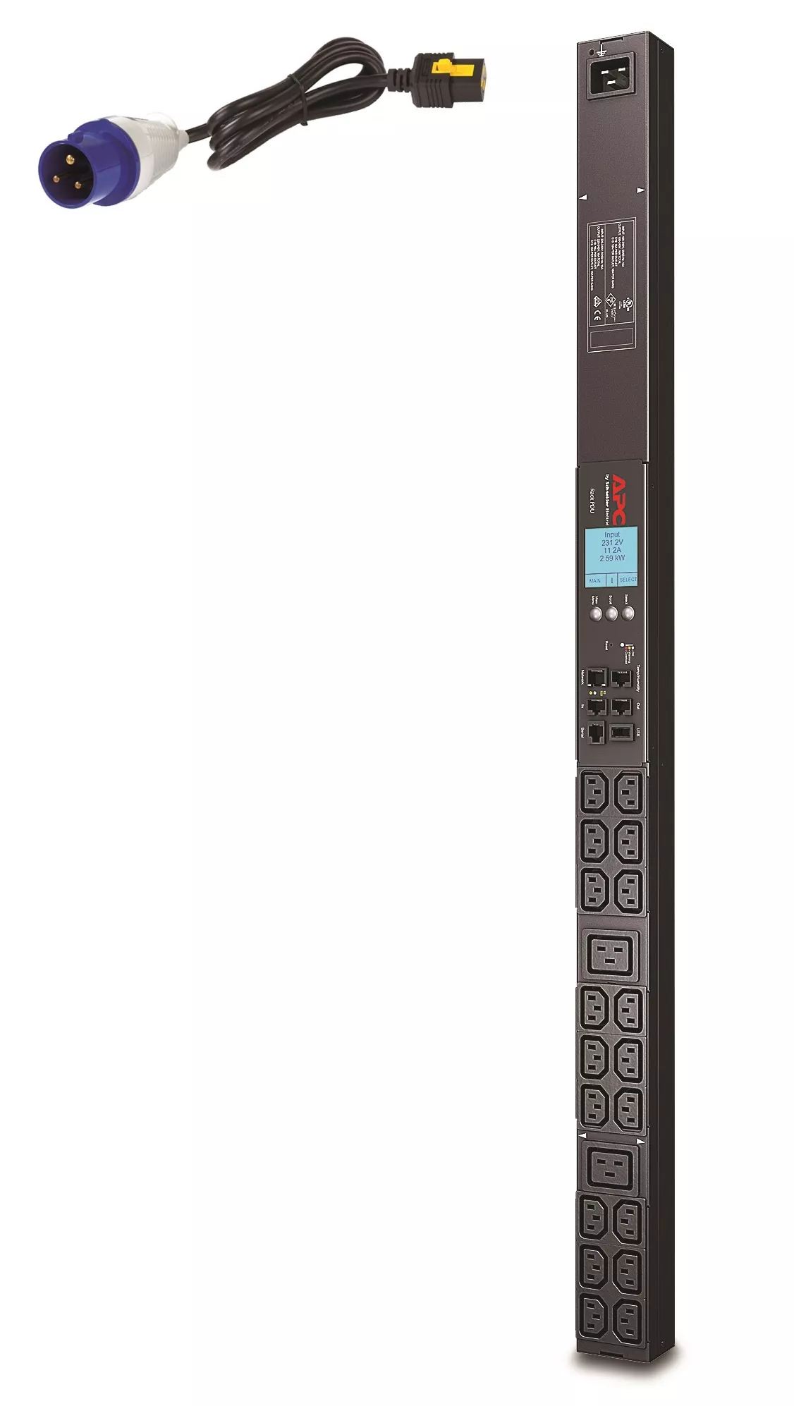 Vente Rack et Armoire APC Rack PDU 2G Metered ZeroU 16A 230V (18) C13 et(2