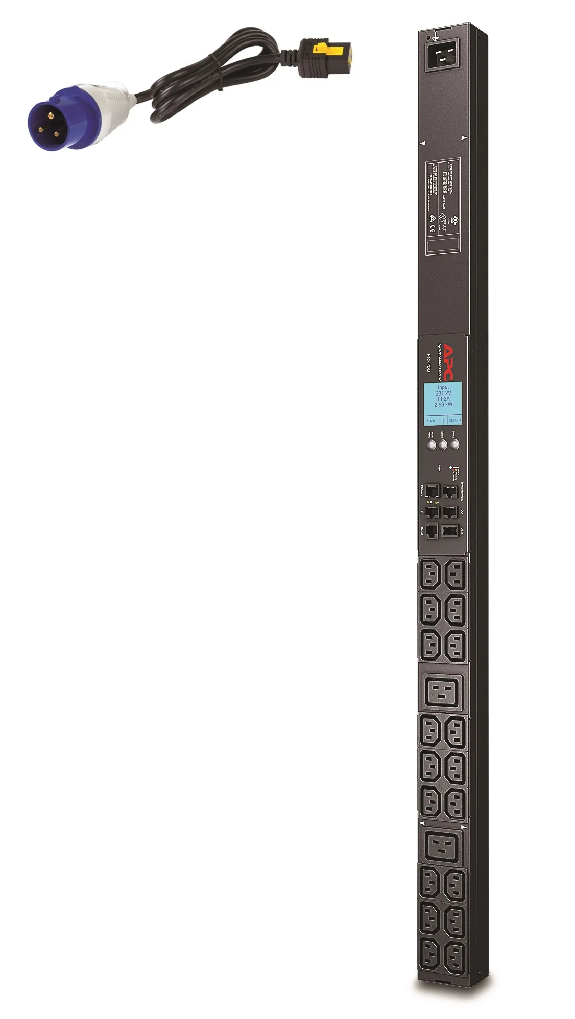 Achat APC Rack PDU 2G Metered ZeroU 16A 230V (18) C13 et(2) C19 - IEC309 au meilleur prix