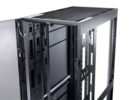 APC NetShelter SX 42U Rack autonome Noir APC - visuel 1 - hello RSE - Porte avant perforée à profil incurvé