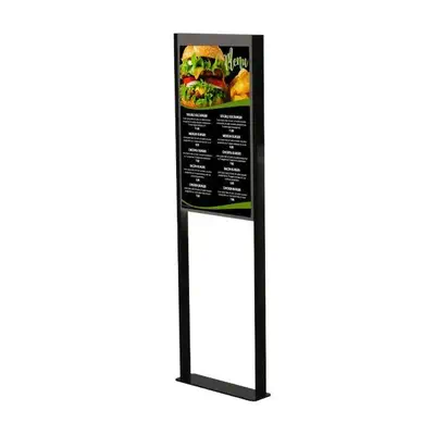 Peerless DS-OM55ND-FLOOR montage des affichages de messages 139,7 cm (55") Noir - Support Fixe & Mobile - visuel 2