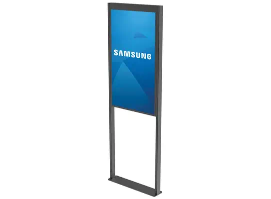 Peerless DS-OM55ND-FLOOR montage des affichages de messages 139,7 cm (55") Noir - Support Fixe & Mobile - visuel 1