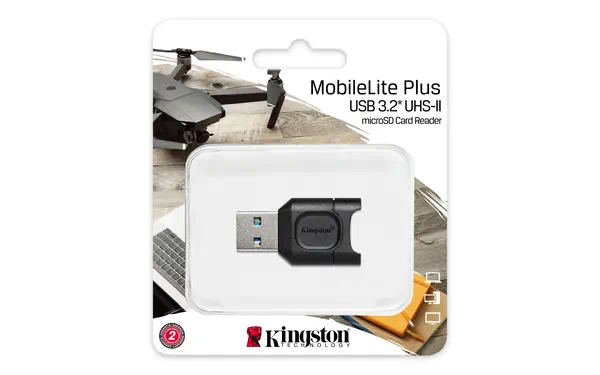 Kingston Technology MobileLite Plus lecteur de carte mémoire USB 3.2 Gen 1 (3.1 Gen 1) Type-A Noir - Accessoire Stockage - visuel 3