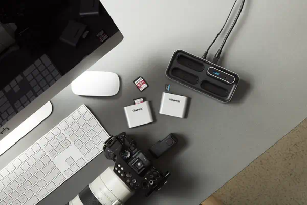 Lecteur de cartes SDHC/SDXC UHS-II USB3.2 Gen1 Workflow à double logement - Kingston - Accessoire Stockage - visuel 9