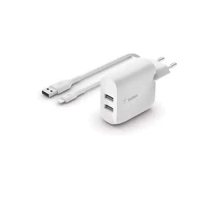 Belkin WCD001VF1MWH chargeur d'appareils mobiles Universel Blanc Secteur Intérieure - Accessoires Tablette - visuel 1
