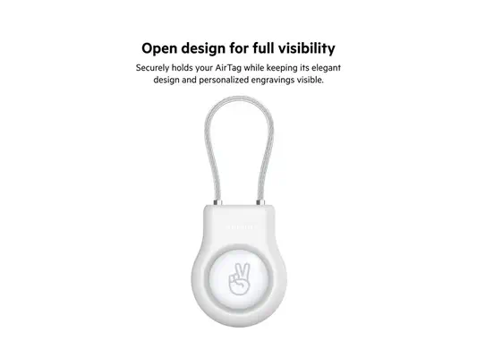 BELKIN Secure Holder with Wire Cable for AirTag White - Belkin - Câble Audio - visuel 8