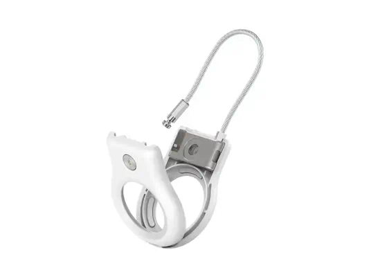 BELKIN Secure Holder with Wire Cable for AirTag White - Belkin - Câble Audio - visuel 4