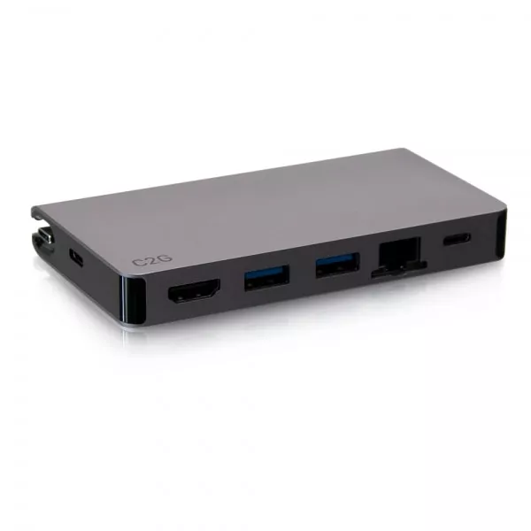 Vente Station d'accueil pour portable C2G Station d’accueil compacte USB-C 5 en 1 avec HDMI, 2 sur hello RSE