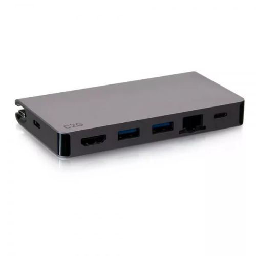 Revendeur officiel C2G Station d’accueil compacte USB-C 5 en 1 avec HDMI, 2