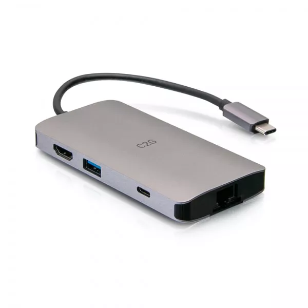 Vente Station d'accueil pour portable C2G Mini station d’accueil USB-C 8 en 1 avec HDMI, 2 USB-A sur hello RSE