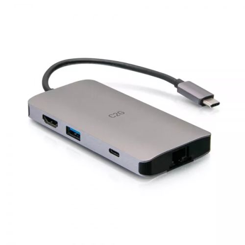 Revendeur officiel C2G Mini station d’accueil USB-C 8 en 1 avec HDMI, 2 USB-A