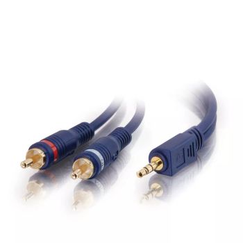 Achat Câble Audio C2G 2m Velocity 3.5mm Stereo Male to Dual RCA Male Y sur hello RSE
