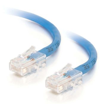 Revendeur officiel C2G Câble de raccordement réseau Cat5e sans gaine non blindé (UTP) de 0,5 M - Bleu