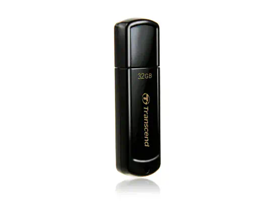 Transcend JetFlash 350 lecteur USB flash 32 Go USB Type-A 2.0 Noir - Adaptateur stockage - visuel 1