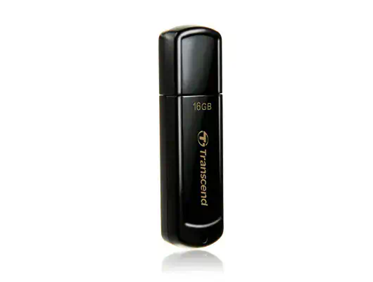 Transcend JetFlash 350 lecteur USB flash 16 Go USB Type-A 2.0 Noir - Adaptateur stockage - visuel 1