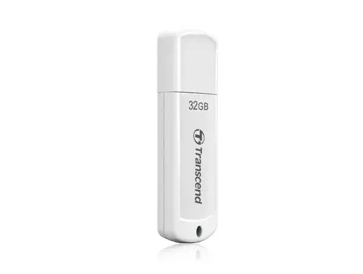 Transcend JetFlash elite 32GB JetFlash 370 lecteur USB flash 32 Go USB Type-A 2.0 Blanc - Adaptateur stockage - visuel 1