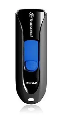Transcend JetFlash 790 32GB lecteur USB flash 32 Go USB Type-A 3.2 Gen 1 (3.1 Gen 1) Noir, Bleu - Adaptateur stockage - visuel 1