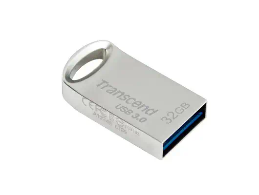Transcend JetFlash 710 lecteur USB flash 32 Go USB Type-A 3.2 Gen 1 (3.1 Gen 1) Argent - Adaptateur stockage - visuel 2