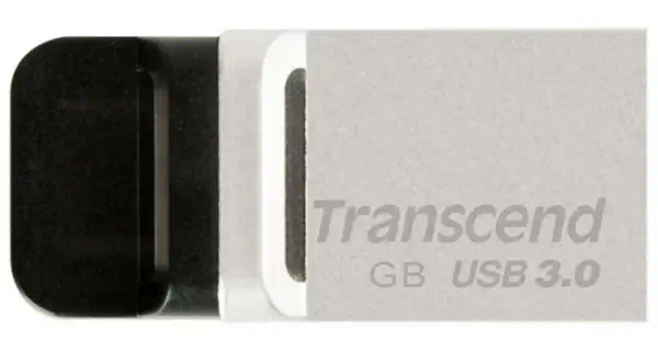 TRANSCEND 32Go Clé USB 3.1 Gen 1 - Transcend - visuel 1 - hello RSE - Double accès USB: USB 3.0 + micro USB
